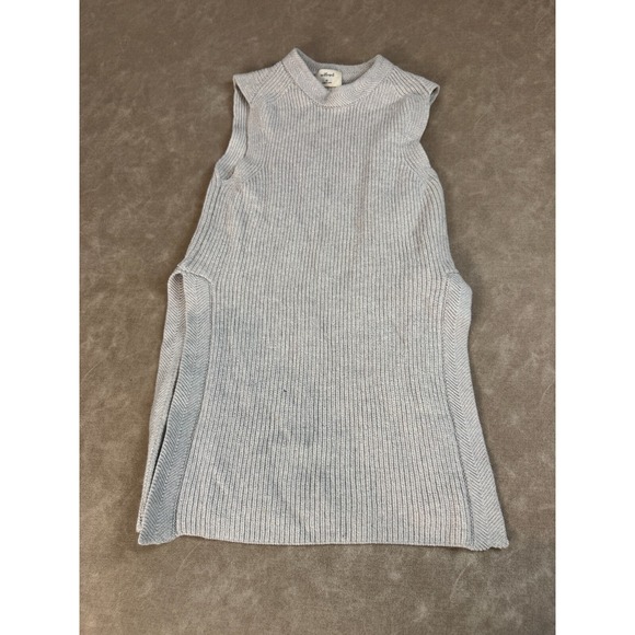Wilfred Womens Merino Wool Sleeveless Side Slit Knit Pullover Gray Dress XS - Picture 1 of 9